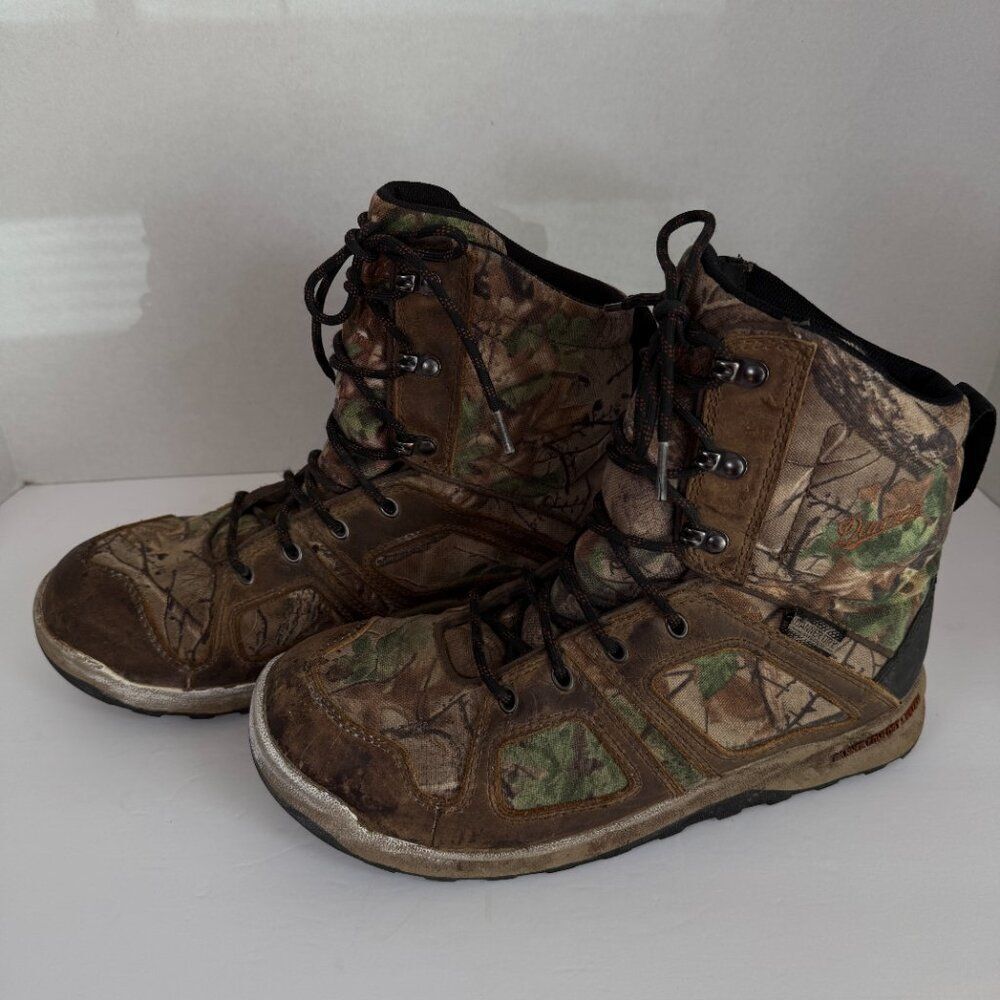 Danner Steadfast 8" RealTree Xtra Green Camo Boots- Mens Size 9